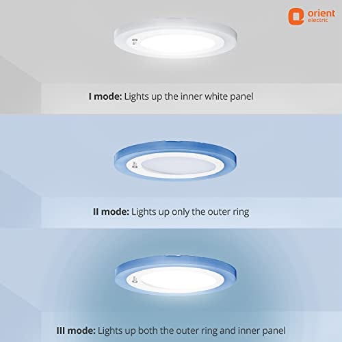Orient Electric Rainbow Dual Colour Recess Panel 6W - White and Blue - Pack of 2 - Image 3