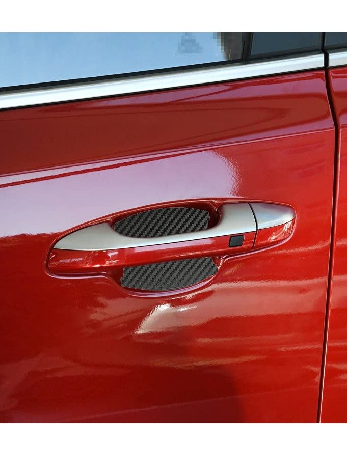 Magnetic Carbon Fiber Door Handle Cup Protection Stickers - Universal Anti-Scratch TPU Covers for Cars, SUVs, and Trucks (Set of 4) - Durable Door Bowl Protectors. - Image 2