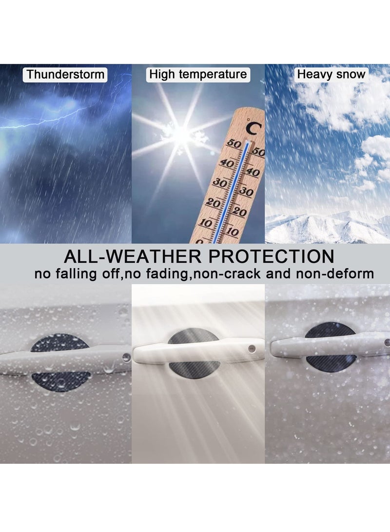 Magnetic Carbon Fiber Door Handle Cup Protection Stickers - Universal Anti-Scratch TPU Covers for Cars, SUVs, and Trucks (Set of 4) - Durable Door Bowl Protectors. - Image 5