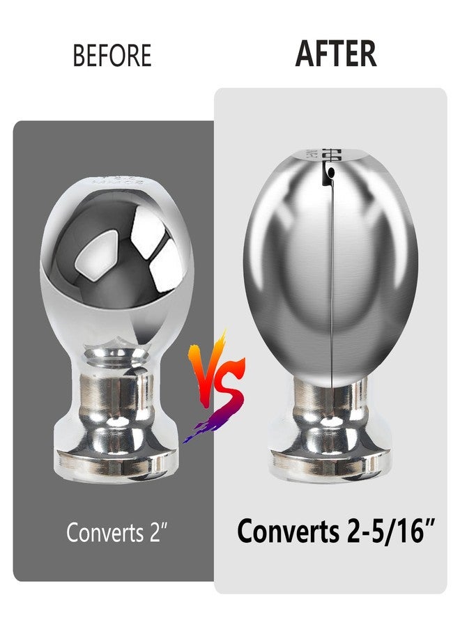 Jeonz Clamshell Tow Ball Adapter, Converts 2 Inch Tow Ball to 2-5/16 Inch, Trailer Ball Clamshell Hitch Accessory, Stainless Steel - Image 4