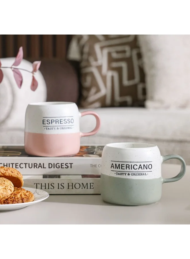 DANUBE HOME Danube Home Danube Essential 2-Piece New Bone China Mug Set Elegant And Durable Perfect For Tea Coffee Or Hot Beverages Stylish And Comfortable Design For Home Or Office Use 8X8X8.9Cm 395Ml