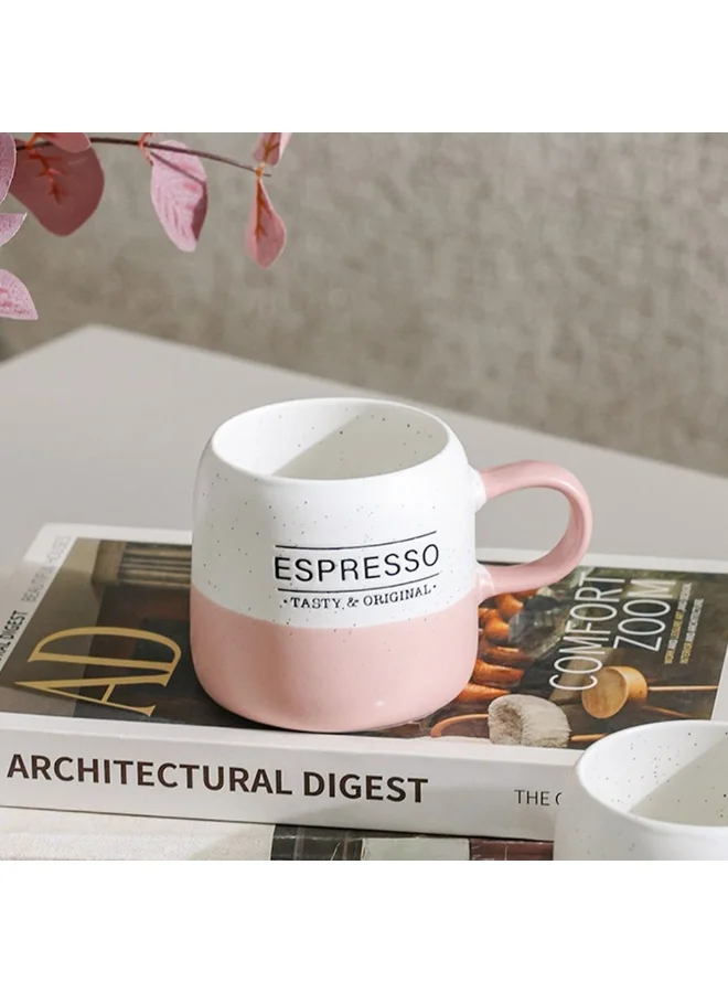 DANUBE HOME Danube Home Danube Essential 2-Piece New Bone China Mug Set Elegant And Durable Perfect For Tea Coffee Or Hot Beverages Stylish And Comfortable Design For Home Or Office Use 8X8X8.9Cm 395Ml