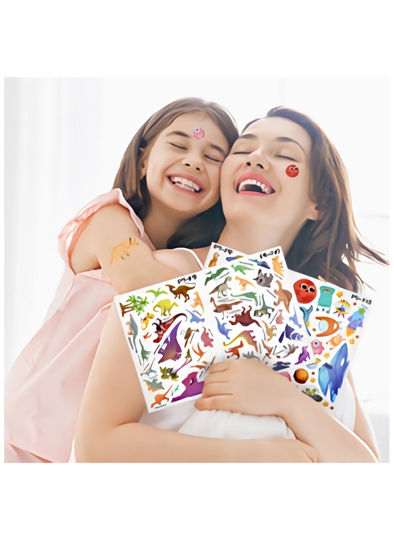 unikbebe - 250Pcs Sticker Book, Animal Theme with 8 Scenes, No Mess Sticker Art for Kids, DIY Craft Kit, Educational Learning Toy, Portable Travel Activity Book, Make Your Own Fun Stickers for Toddlers, Waterproof Busy Book, Gift for Boys & Girls - Image 1