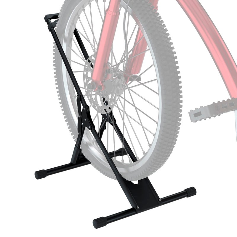 حامل دراجات قابل للتعديل لتخزين الدراجات، رف لركن الدراجات على الأرض، حامل عجلات الدراجة الثابت يناسب جميع دراجات الجبال والطرق، منظم تخزين للدراجات الداخلية والخارجية، حامل إطارات للدراجات في الشقة أو المرآب