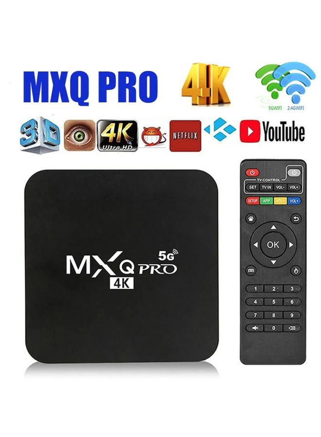MXQ Pro 4K TV Box Rockchip RK3228A Quad Core CPU Android 7.1, 1GB+8GB wtih Remote Control, UK Plug
