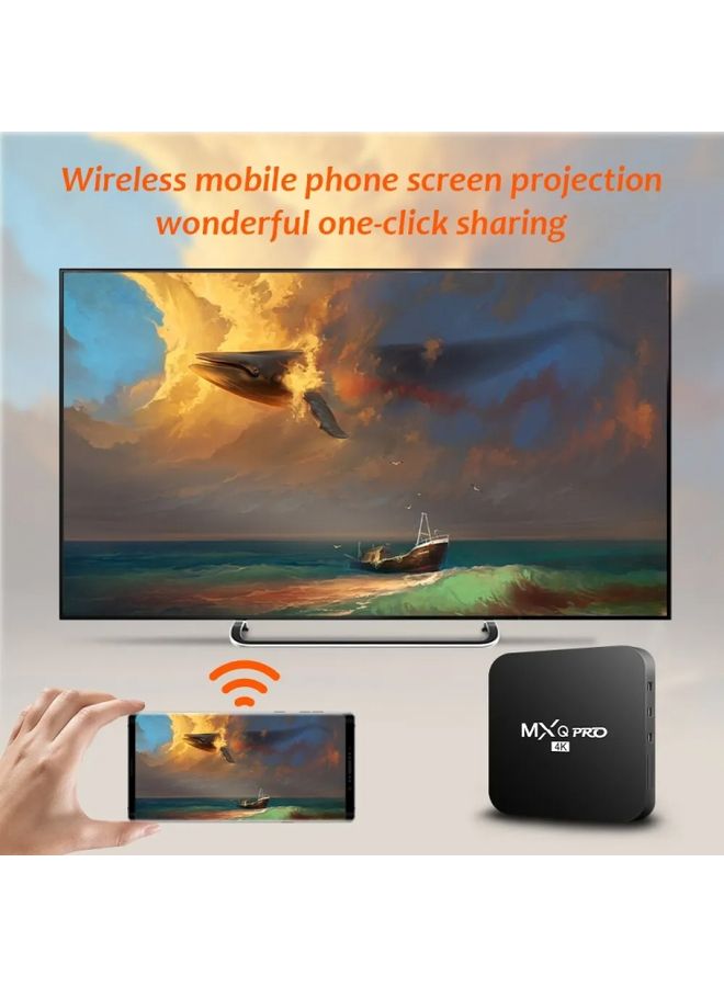 MXQ Pro 4K TV Box Rockchip RK3228A Quad Core CPU Android 7.1, 1GB+8GB wtih Remote Control, UK Plug