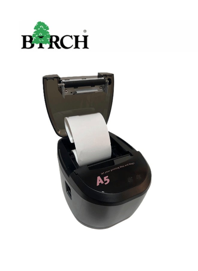Birch BIRCH High-Speed Thermal Receipt Printer – 300mm/sec, USB + Serial + Ethernet Interface, Network POS Printer, Made in Taiwan  - Image 5