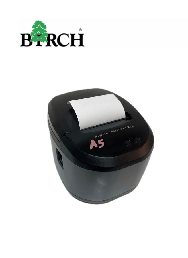 Birch BIRCH High-Speed Thermal Receipt Printer – 300mm/sec, USB + Serial + Ethernet Interface, Network POS Printer, Made in Taiwan  - Image 4