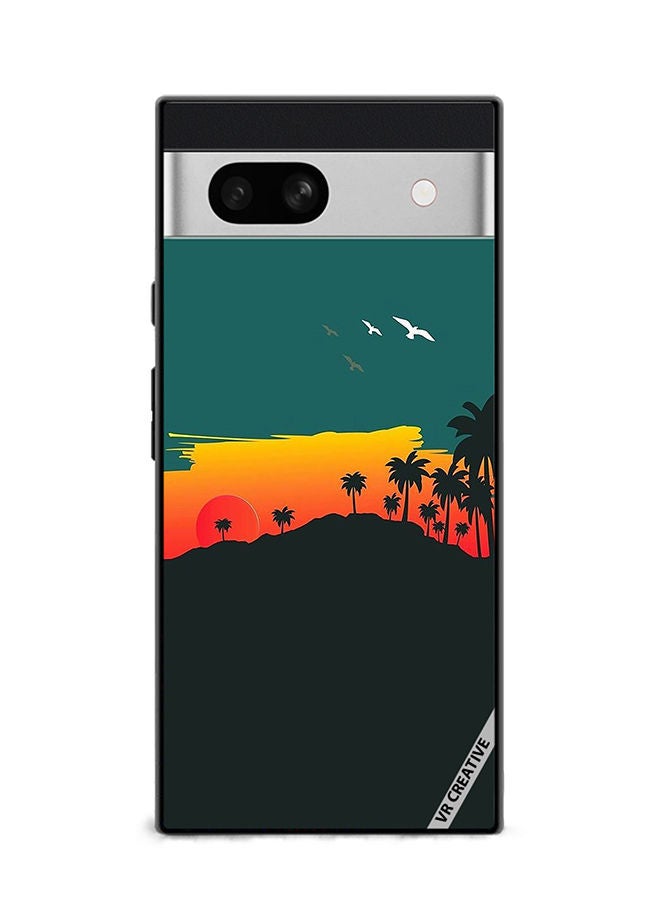 VR CREATIVE Protective Case Cover For Google Pixel 7a Nature Design Multicolour - Image 1