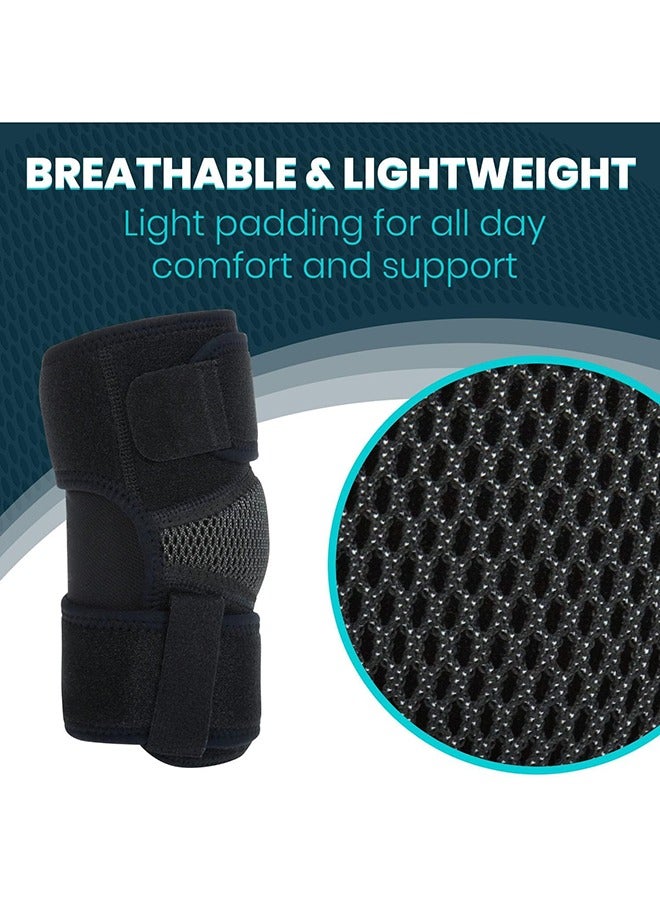 joyzzz Elbow Brace Tennis Compression Sleeve Wrap for Golfers, Bursitis, Left or Right Arm Tendonitis Support Strap for Golf, Men and Women Epicondylitis and Sports Recovery Pain Relief,1 pcs  - Image 3