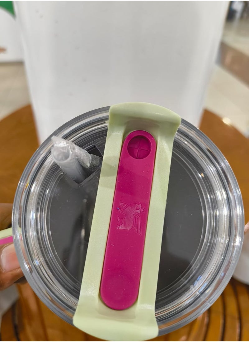 Stanley - Olivia Rodrigo H2.0 Flow State Stainless Steel Tumbler with Handle and Straw Lid Insulated Reusable Cup for Water, Coffee, Smoothies & More, Travel Mug, Cupholder Friendly 40 oz Green - Image 1