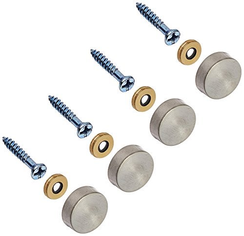Ovenot 24PC Stainless Steel Screw Cover/Cap (Full Metal Construction 0.75" Diameter) Fasteners, Decorative Mirror, Sign/Advertising Hardware, Nails, Construction - Image 1