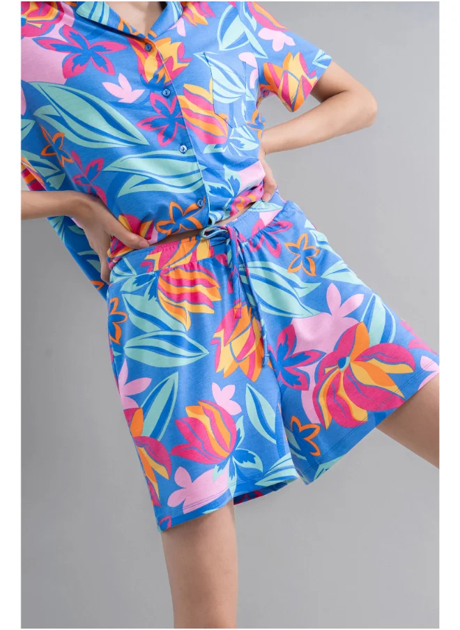 NeceSera Hawaii Flower Modal Shorts
