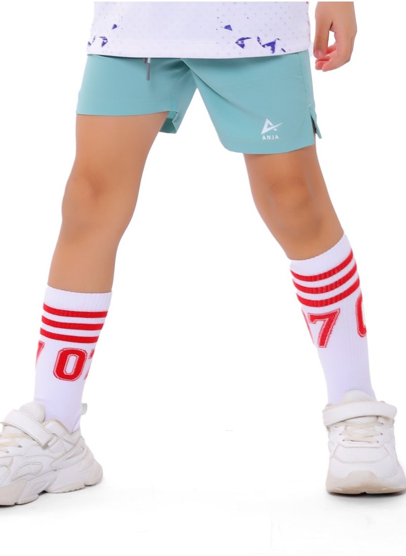 Girls' Light Green Sport Shorts – Comfortable, Stylish Design - pzsku/ZD465D12FE430A260E6DEZ/45/_/1739631255/02023938-e776-405a-8fc6-645fc7ed3011