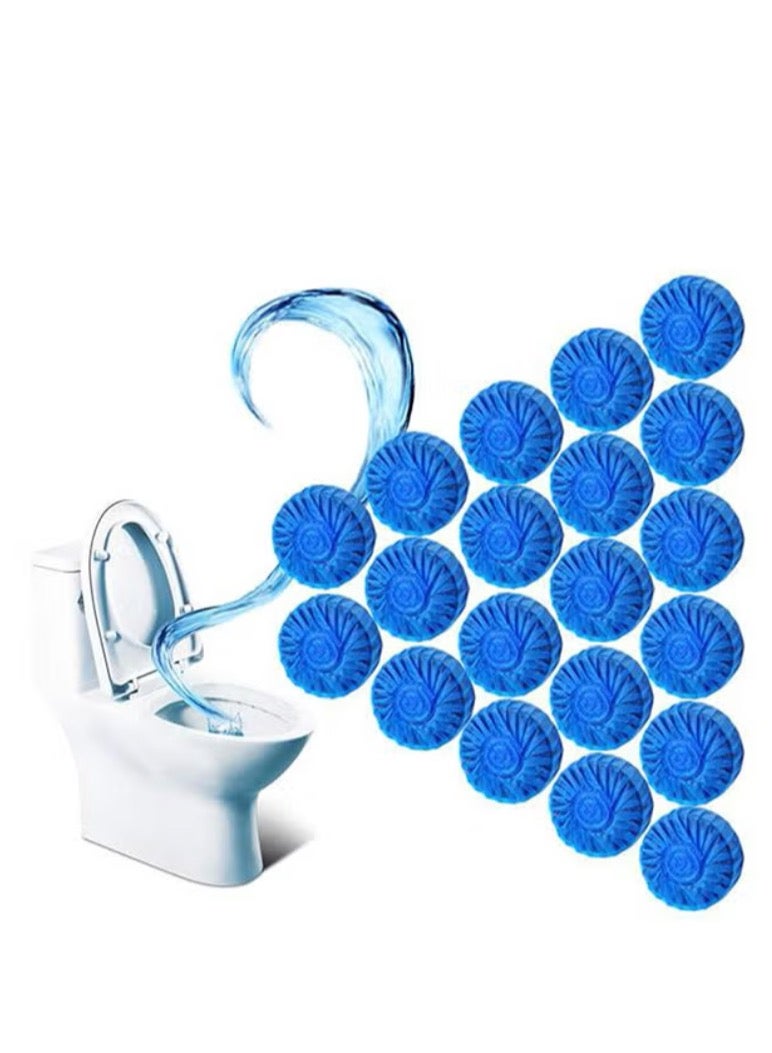 20 Piece Flushmatic Cistern Toilet Cleanser Block Blue 4.5x1.7cm - Image 4