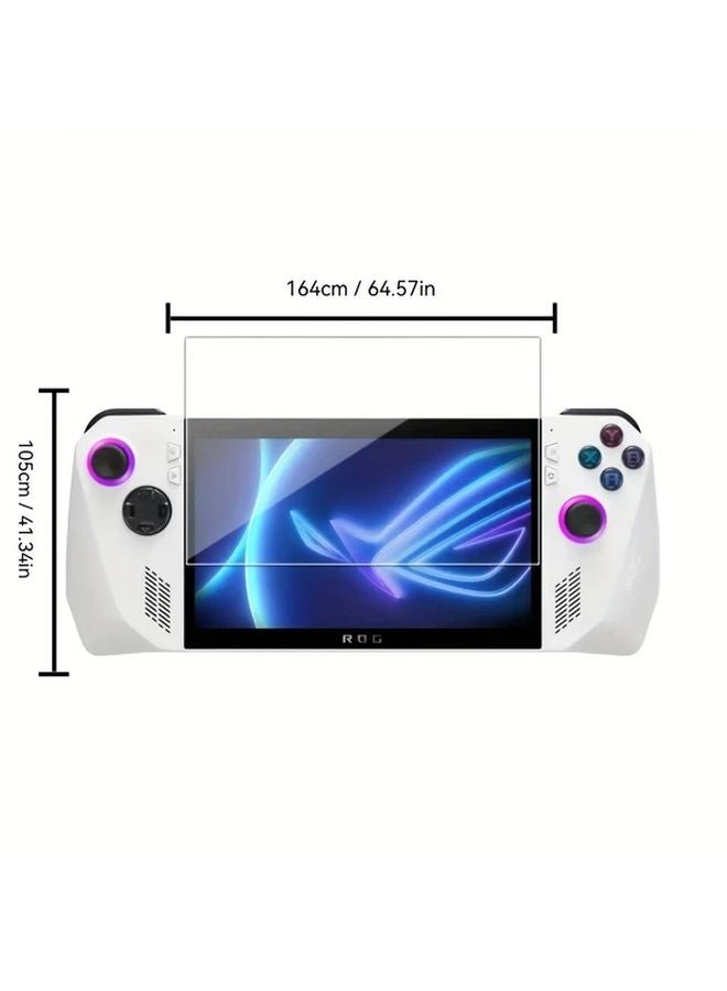 ROG Ally X Tempered Glass Screen Protector 9H Hardness 3pcs Ultra Clear Purple - Image 3