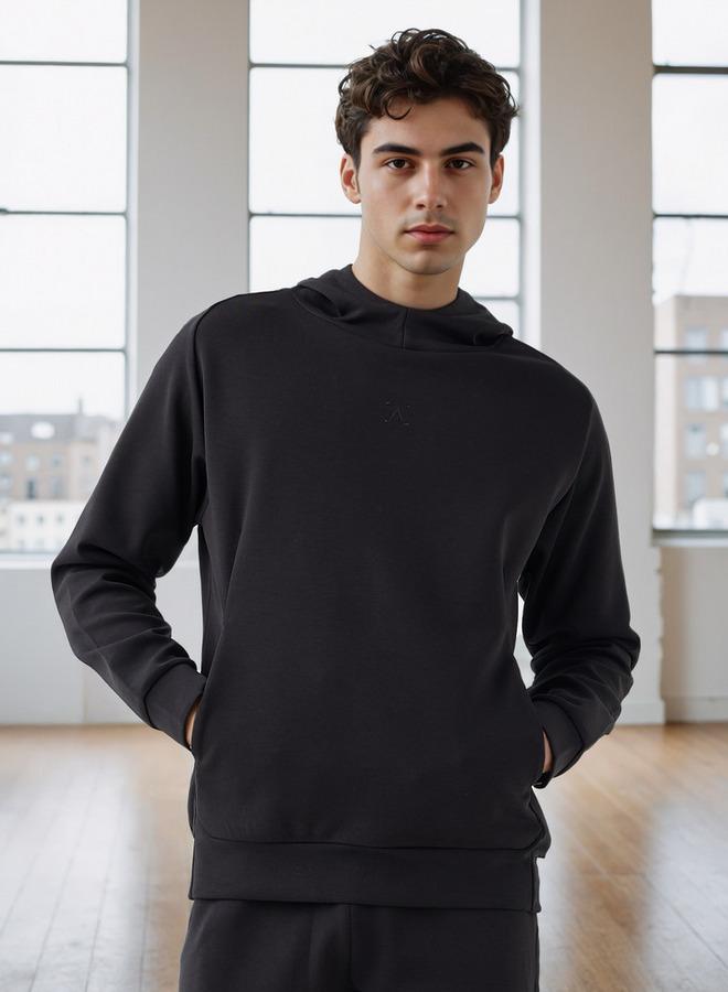 Active Textured Hooded Sweatshirt - Image 1