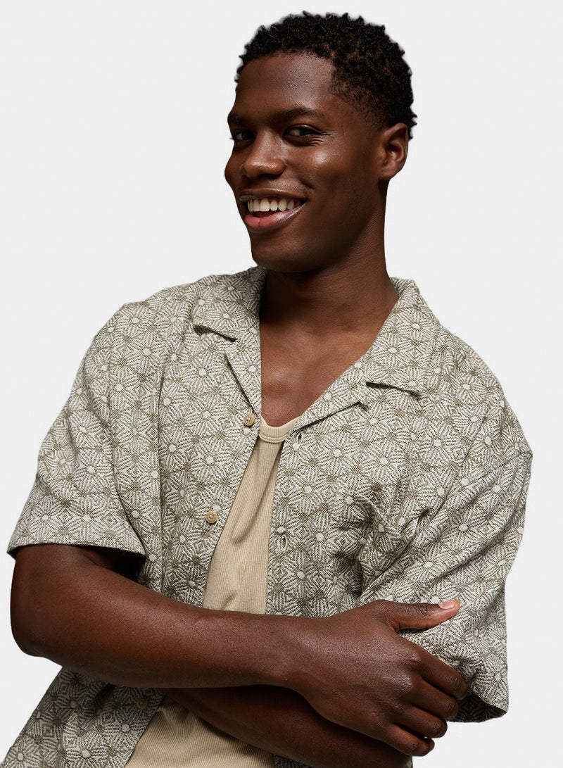 American Eagle AE Poolside Button-Up Shirt - Image 1