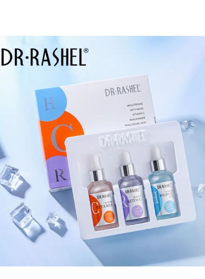 DR. RASHEL 3-Piece Complete Facial Serum Set 3 x 30ml - Image 1