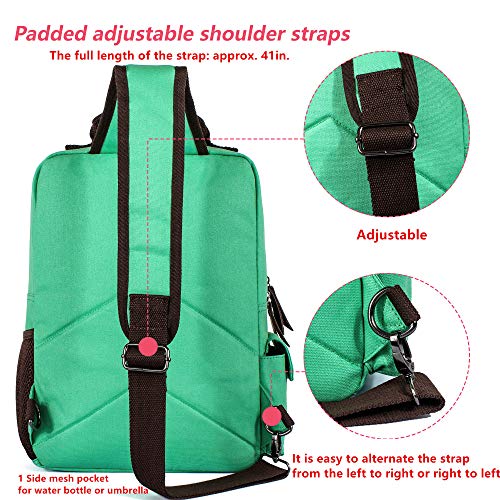 Leaper Retro Crossbody Bag Sling Bag Canvas Messenger Bag for Men Women Shoulder Bag Crossbody Handbags Satchel Purple, L - Image 5