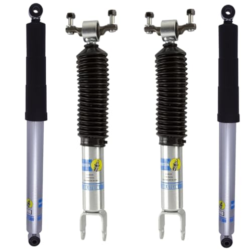 Bilstein 24-253161 24-196468 Set of Front & Rear Monotube Shocks fits 2011 2024 Silverado Sierra 2500 3500 HD with 1.5" Front Lift & 0-1" Rear Lift - Image 1