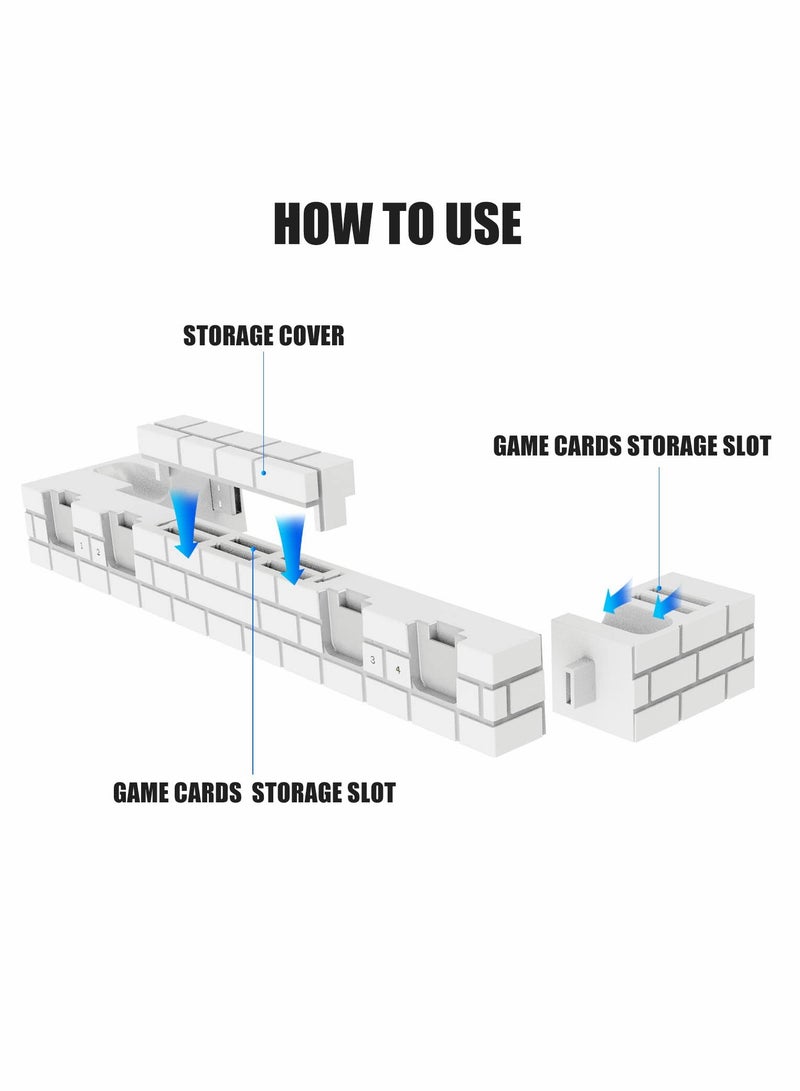 Joy-Con Charging Dock for Switch/Switch OLED - Charge 1-6 Joy-Cons & Store 8 Game Cards - Efficient Joy-Con Controller Charger and Holder. - Image 3