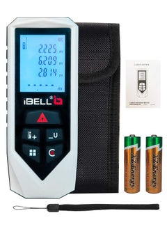 iBELL iBELL DM60-02 Professional Laser Distance Meter 60m with Area, Volume, Pythagorean Measurement, Self-Calibration Function, Mute Mode, Backlit LCD, Carry Bag, Strap, Batteries -1 Year Warranty  - Image 1