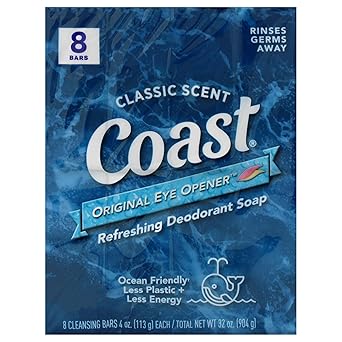 Coast 8Bar Soap Classic ScentOriginal 4 Ounce