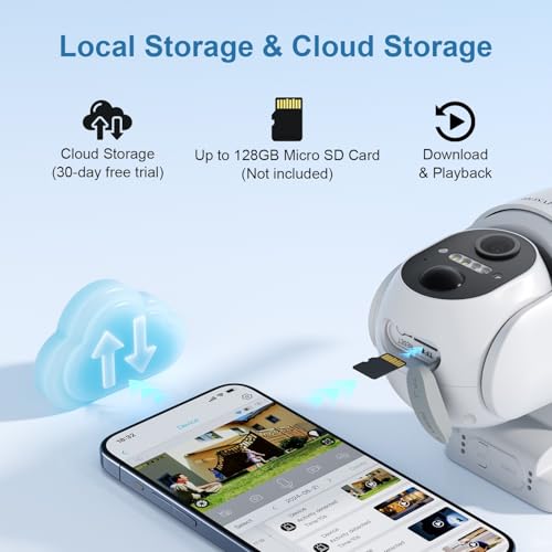 HOSAFE.COM Cameras for Home Security Outdoor, WiFi Outdoor Camera Wireless, Solar Security Cameras Wireless Outdoor, 360 PTZ, PIR Sensor, 2K HD Color Night Vision, 2-Way Talk, IP66 Waterproof - Image 5