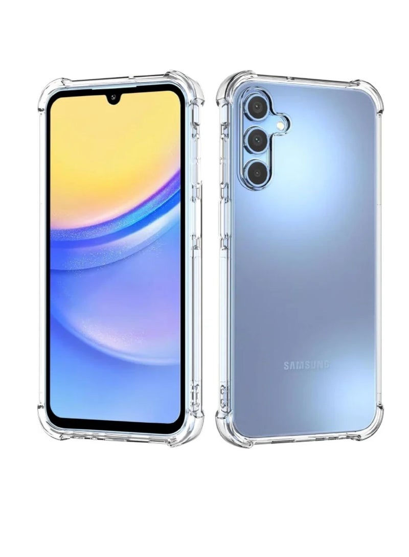 Samsung Galaxy A15 Case, Designed for Galaxy A15 5G/4G Case, Slim Flexible TPU Airbag Bumper Shock Absorption Rubber Soft Silicone Case Cover Fit for Samsung Galaxy A15 (Clear) - Image 1