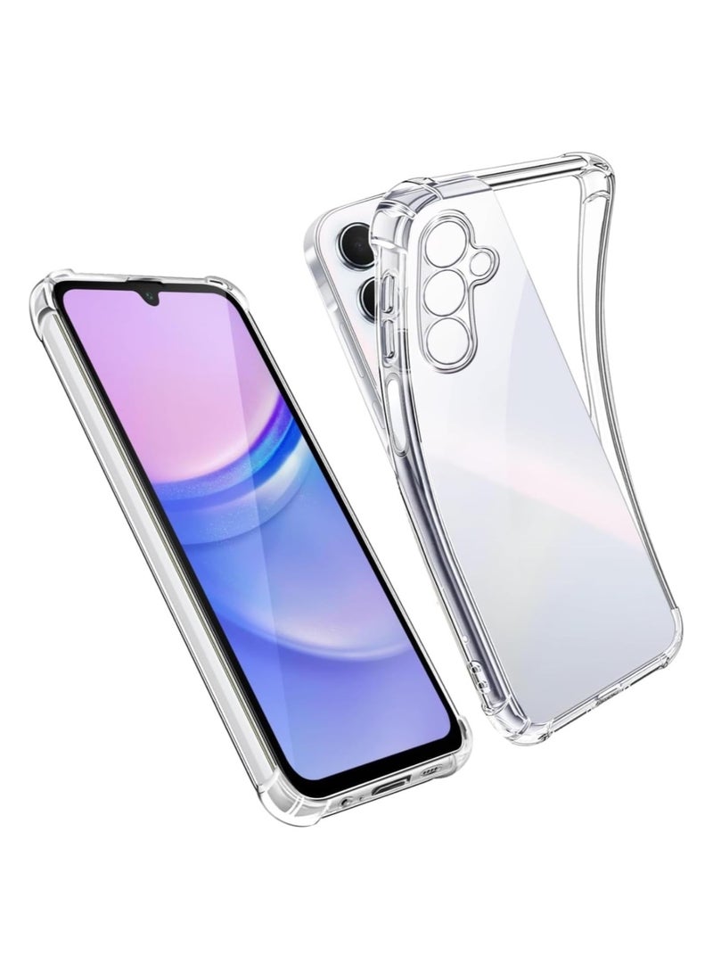 Samsung Galaxy A15 Case, Designed for Galaxy A15 5G/4G Case, Slim Flexible TPU Airbag Bumper Shock Absorption Rubber Soft Silicone Case Cover Fit for Samsung Galaxy A15 (Clear) - Image 2