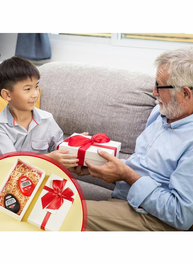 English Language Talking Key Chain Clock Big Voice with Alarm Talking Clock for Blind People Visually Impaired Elderly Low Vision Clocks Talking Alarm Clock Keychain Black Red 2 Pcs  - Image 4