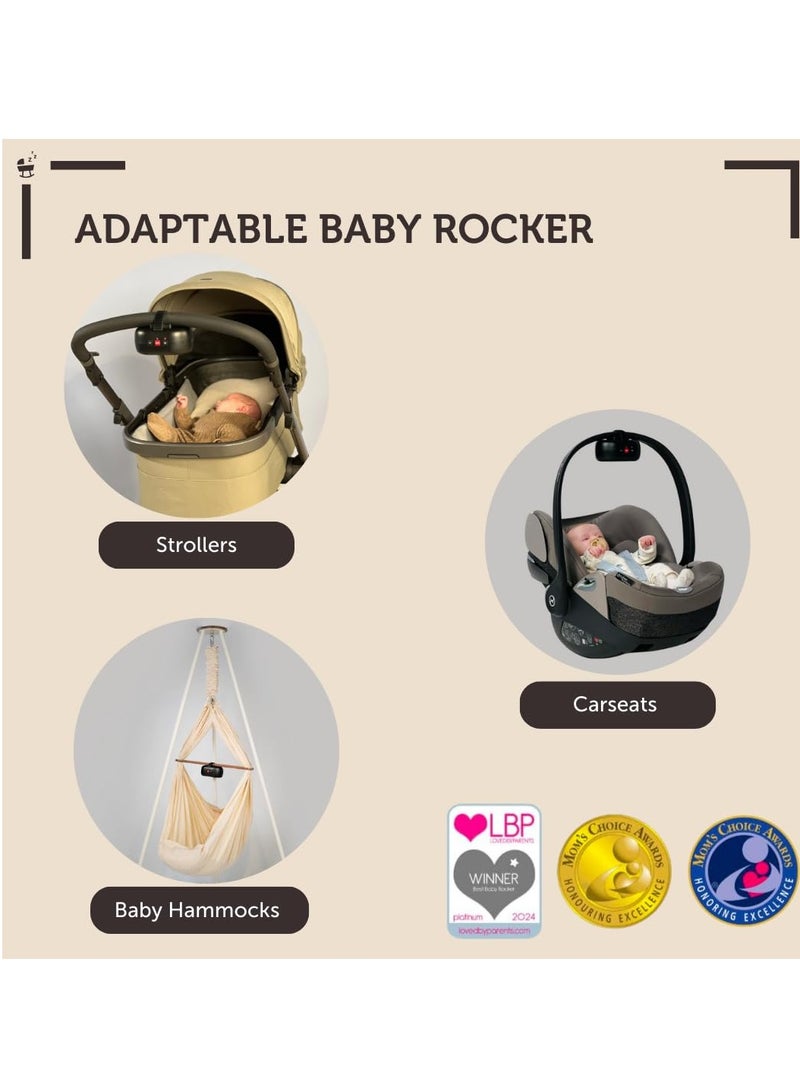 Zazu Kids Zazu Robby Baby Rocker - Automatic Stroller Soothing Device, Adjustable Intensity, Cry Detection, Long-Lasting Rechargeable Battery, Weatherproof, Fits All Strollers - Image 2