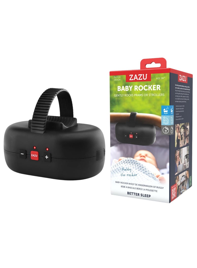 Zazu Kids Zazu Robby Baby Rocker - Automatic Stroller Soothing Device, Adjustable Intensity, Cry Detection, Long-Lasting Rechargeable Battery, Weatherproof, Fits All Strollers - Image 1