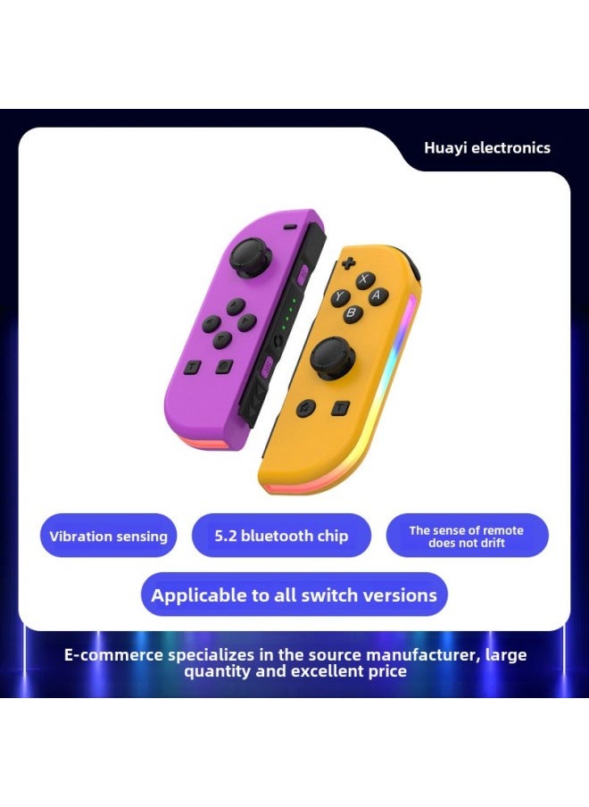 Generic Switch NS Gamepad Joycon Colorful Handle Switch With Light Small Handle Left And Right Gamepad-Product Color:Spray White  - Image 2