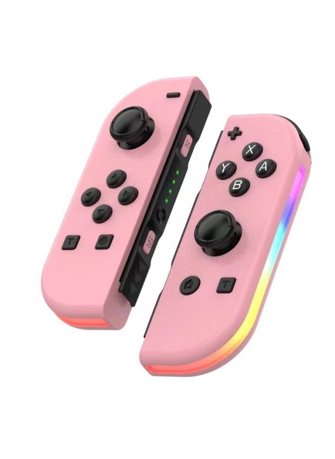 Generic Switch NS Gamepad Joycon Colorful Handle Switch With Light Small Handle Left And Right Gamepad-Product Color:Spray White  - Image 4