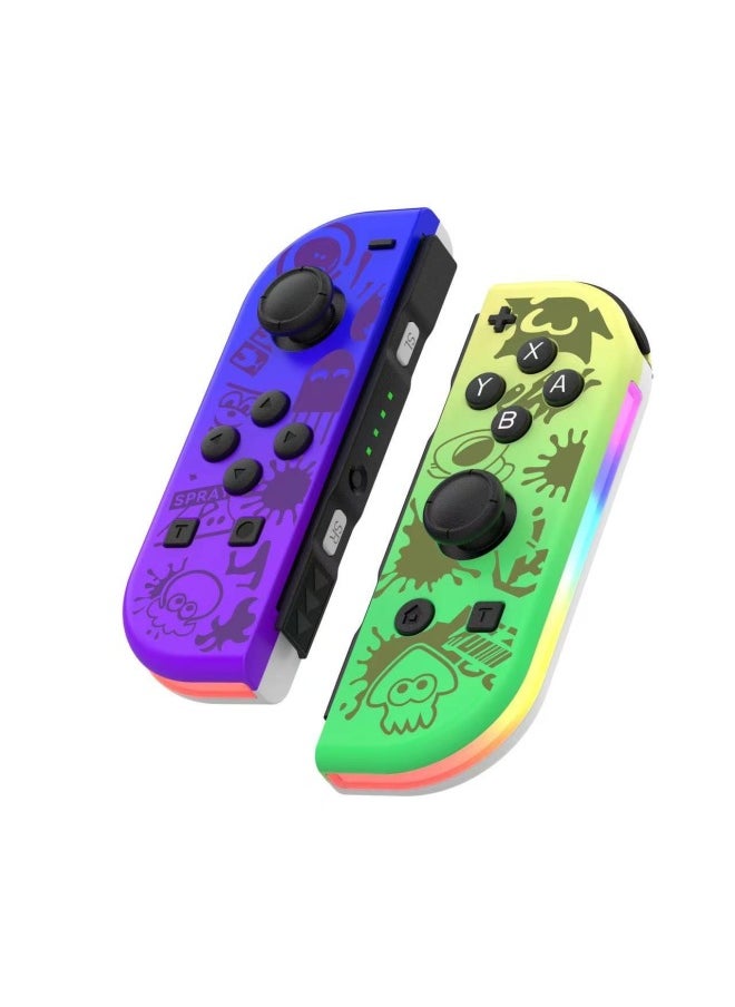 Generic Switch NS Gamepad Joycon Colorful Handle Switch With Light Small Handle Left And Right Gamepad-Product Color:Spray White  - Image 3