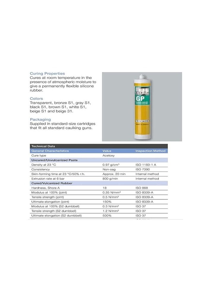 Walker's GP General Purpose Silicone Sealant BLACK 280ml, for renovation, repair, bonding, gap filling, sealing of joints and expansion joints internally and externally - pzsku/ZD466A073C548975D5CAEZ/45/_/1732352142/f119ed05-0b68-4bee-afee-10c6b005d809