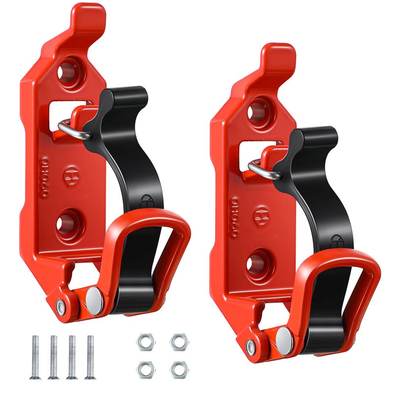 2 Pcs Shovel Holder for Truck Heavy Duty Shovel Mounts for Roof Rack Quick Release Axe Holder Mount Kit Metal and Rubber Car Accessories Garage Storage Truck Wall Mounting Brackets