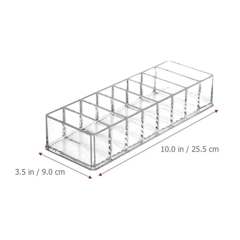 8 Grid Detachable Dividers Eyeshadow Storage Box Multifunctional Makeup Organizer Case - Image 3