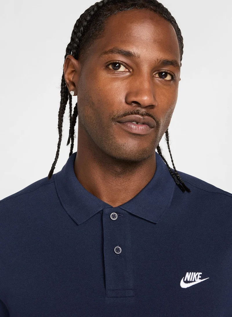 Nike OBSIDIAN/(WHITE) M NK CLUB SS POLO PIQUE for Men | Best Price UAE