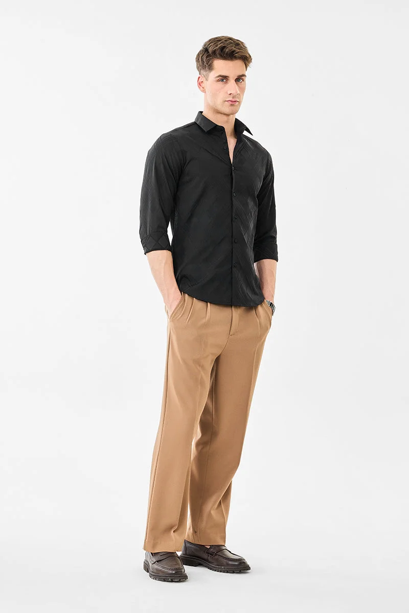 SNITCH Jacquard Slim Fit Shirt
