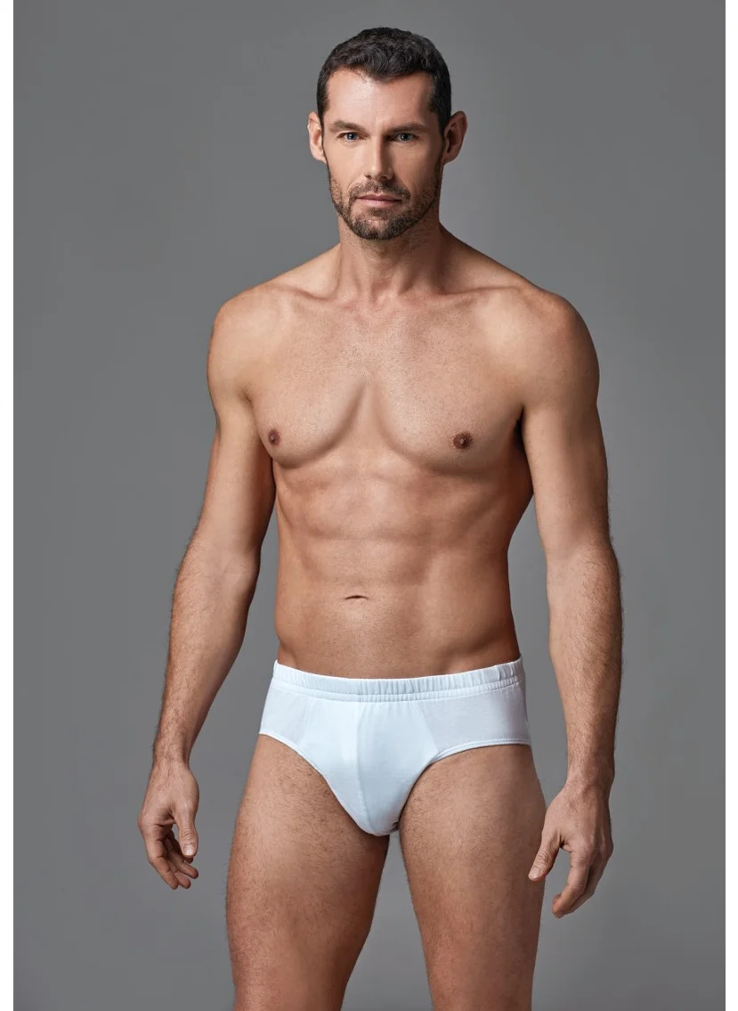 dagi White 2 Piece Combed Cotton Men's Slip Briefs