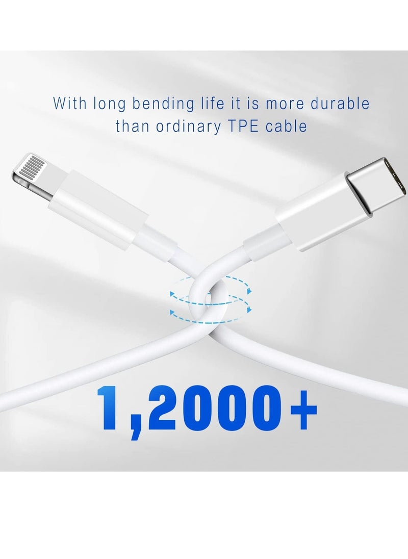 ELTRAZONE - USB C to Lightning Cable 2PACK 1M Fast Charger Cable, iPhone Charger Cord Compatible with iPhone 14/13/12/11 Pro Max/XS MAX/XR/XS/X/8/7/Plus - Image 1