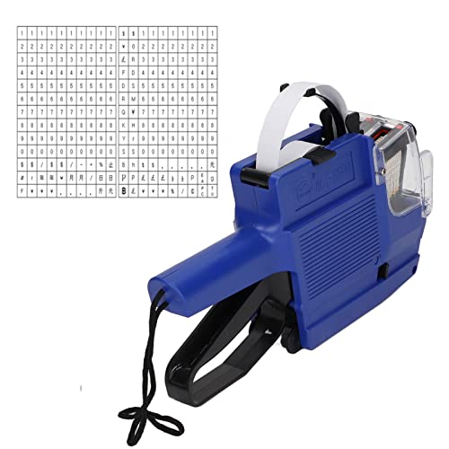 Garosa MX6600 Price Tag Gun - 2 Line Label Maker with 10 Digits Printing Capacity, for Office, Grocery, Retail Store, Yard Sale Price Stickers, Includes 1 Ink Roller (Blue) - Image 4