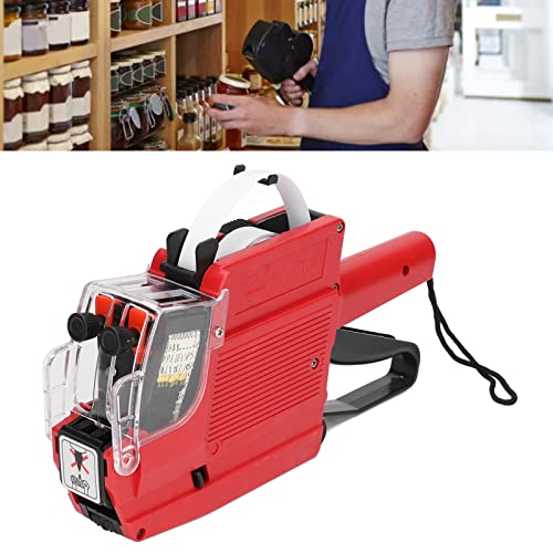 Garosa MX6600 Price Tag Gun - 2 Line Label Maker with 10 Digits Printing Capacity, for Office, Grocery, Retail Store, Yard Sale Price Stickers, Includes 1 Ink Roller (Blue) - Image 3
