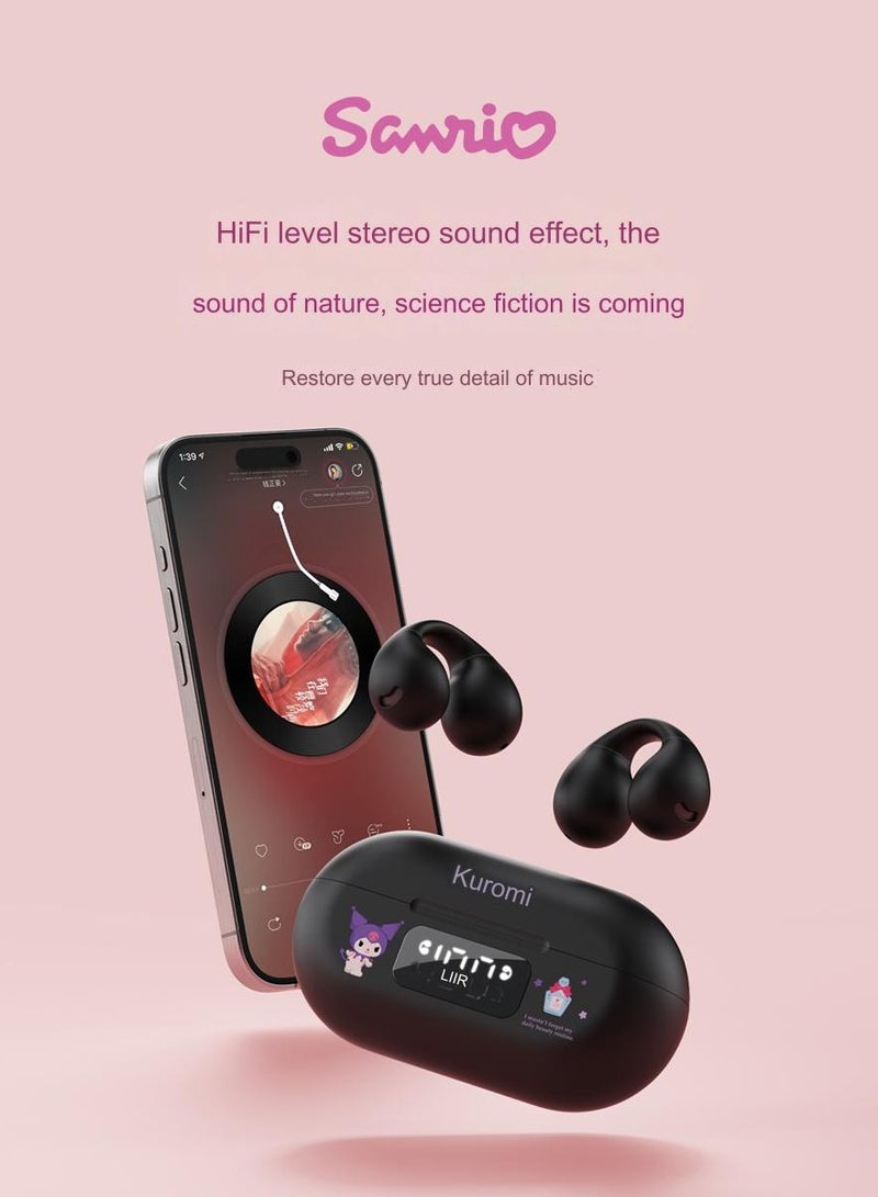 Sanrio BL57 Wireless Bluetooth Headset - Black Coulomb - Image 2