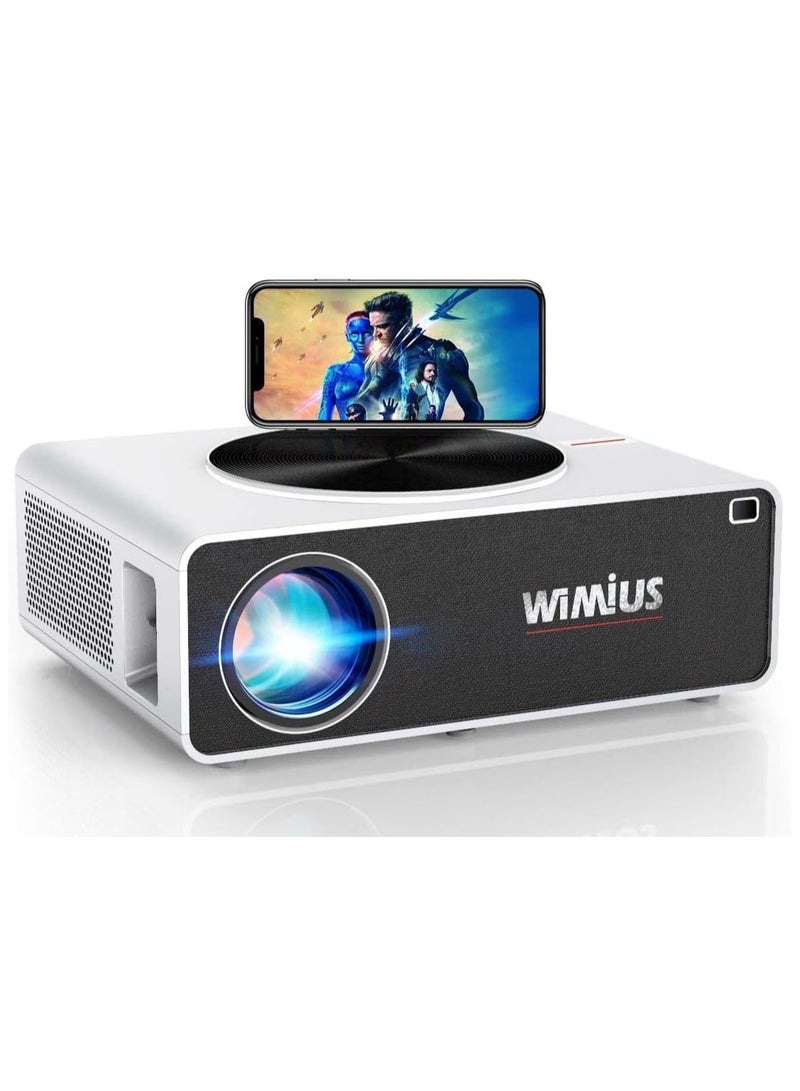 Full HD 1080P WiFi Projector – 20000 Lumens, 4K Support, LED Home Theater Projector for Smartphone, TV Stick, PC, PS4 | HDMI, USB, VGA, AV Compatible  - Image 1