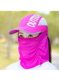 Men's and women's hats thin summer sun hat foldable baseball cap outdoor sunscreen cover face mesh