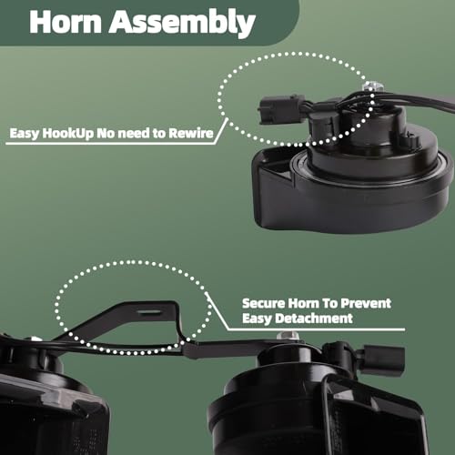 Mocar7 Horn Assembly with Bracket Compatible with 2014-2020 GMC Sierra 1500 Yukon Yukon XL Chevy Silverado Tahoe Suburban Cadillac Escalade - Image 4